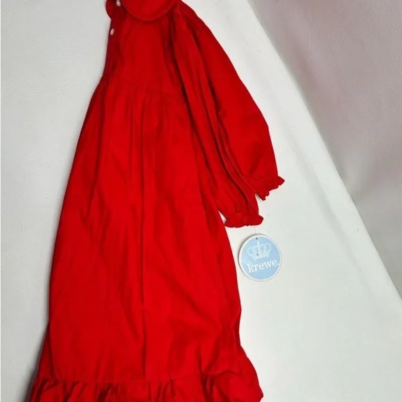 Krewe girls smocked dress Christmas size 6X long sleeve nwt - Picture 4 of 7